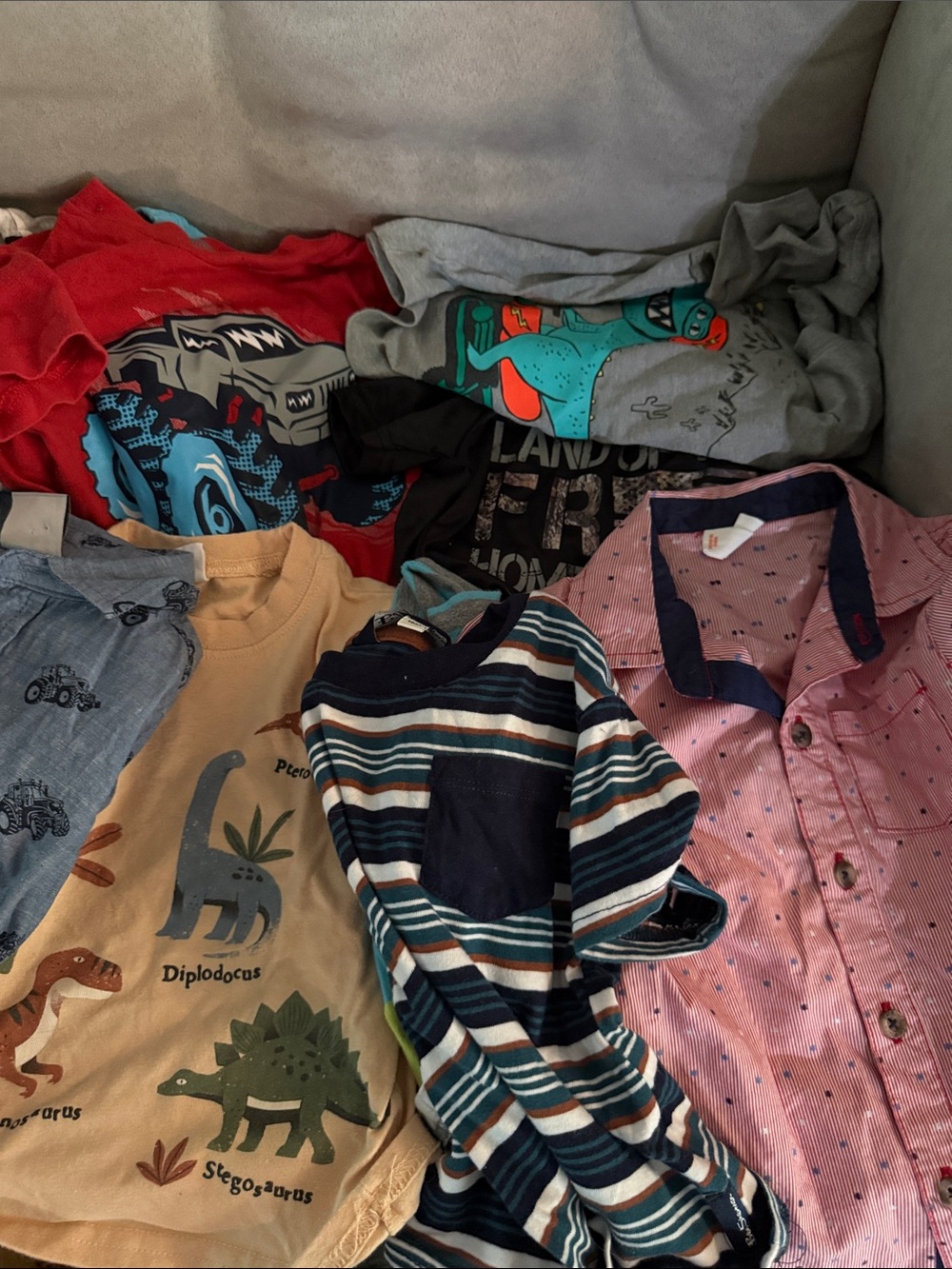 Lot 10 shirts Ben Sherman dinosaurs cat and jack mossy oak